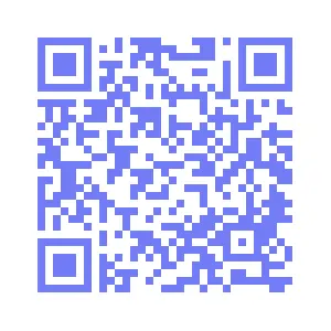 Exemplo de um código QR de texto contendo uma mensagem curta